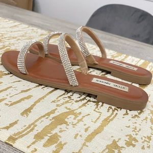 Steve Madden rhinestone slide sandals